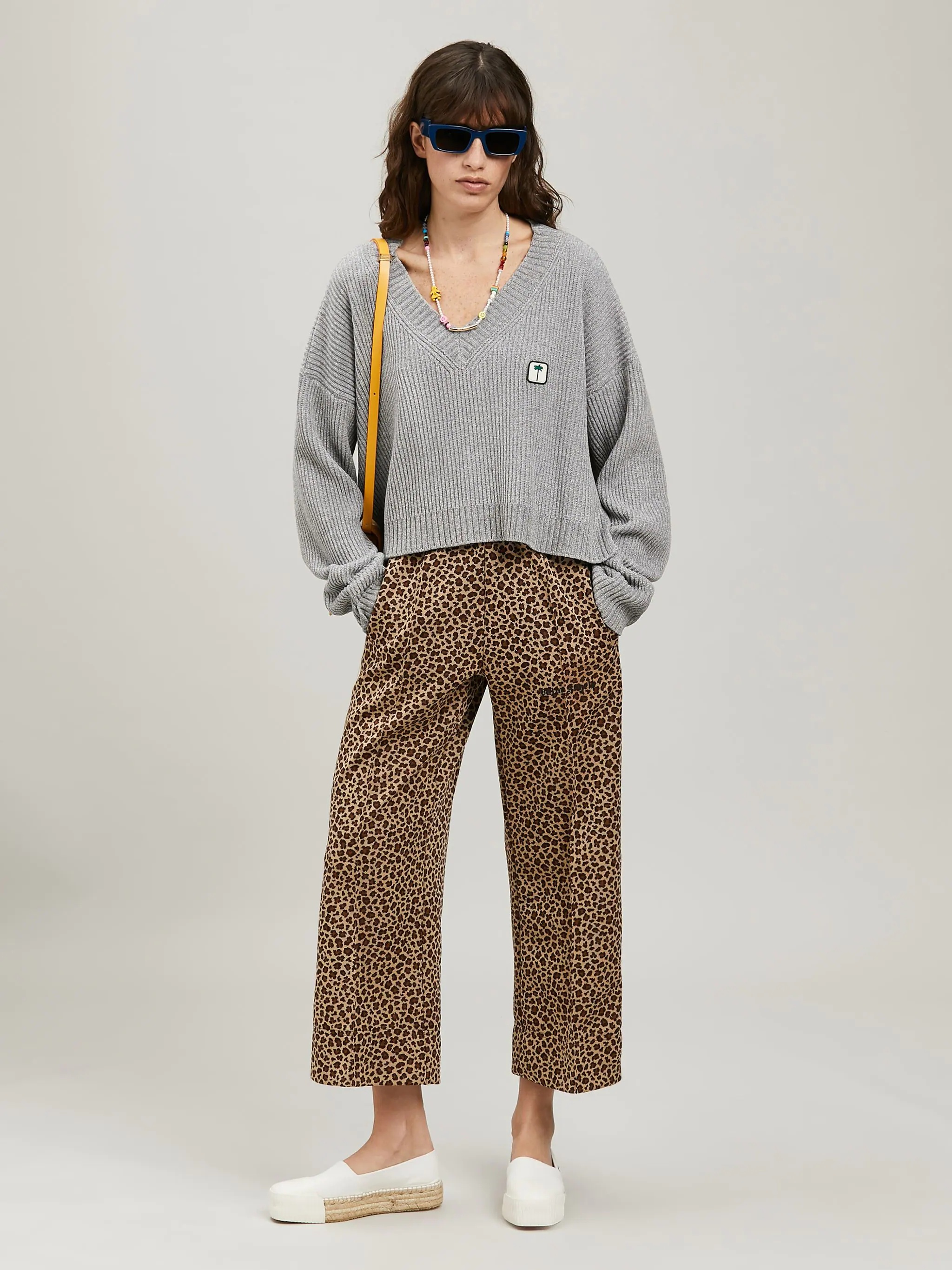LEOPARD CROPPED PANTS - 2