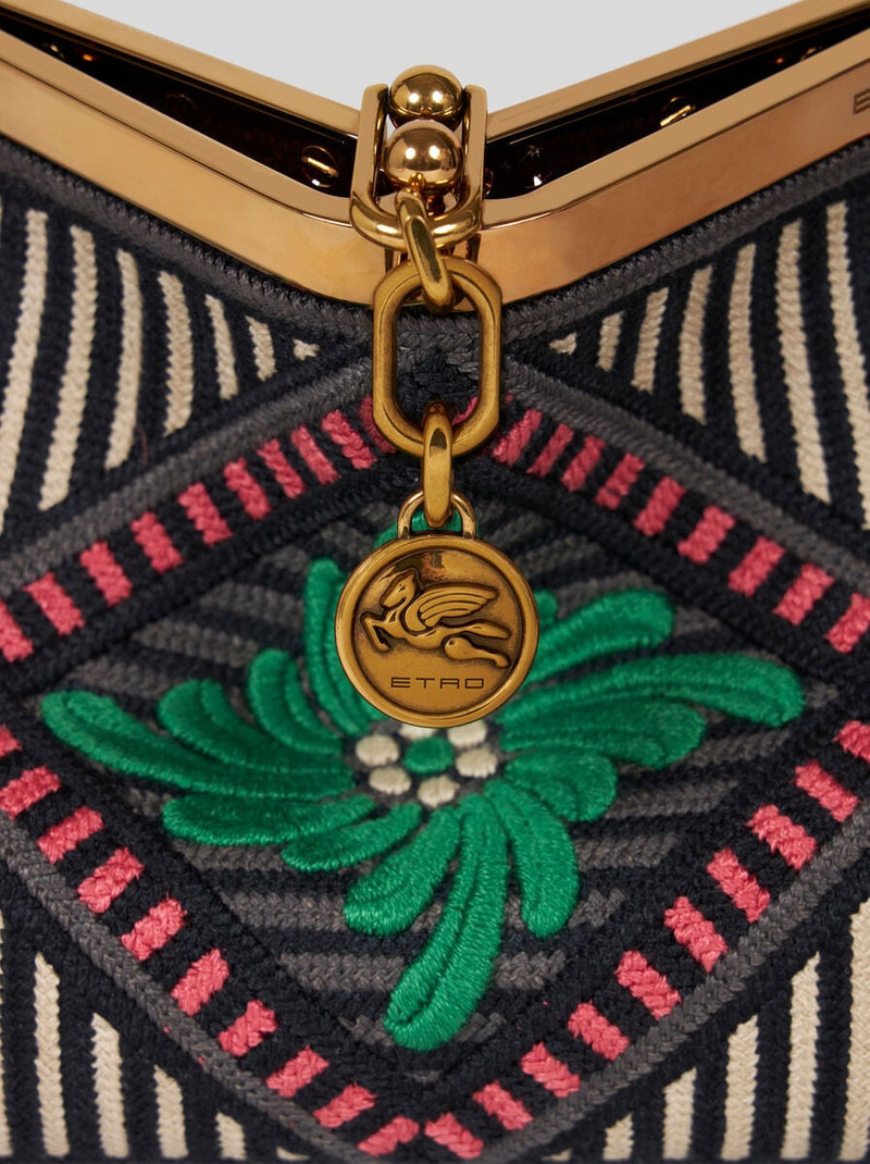 SMALL VELA BAG WITH FLORAL EMBROIDERY 6