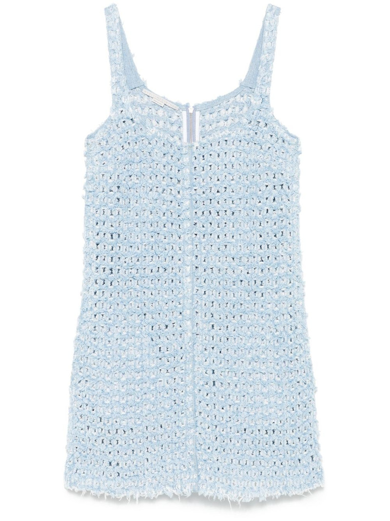 bouclé denim mini dress 1