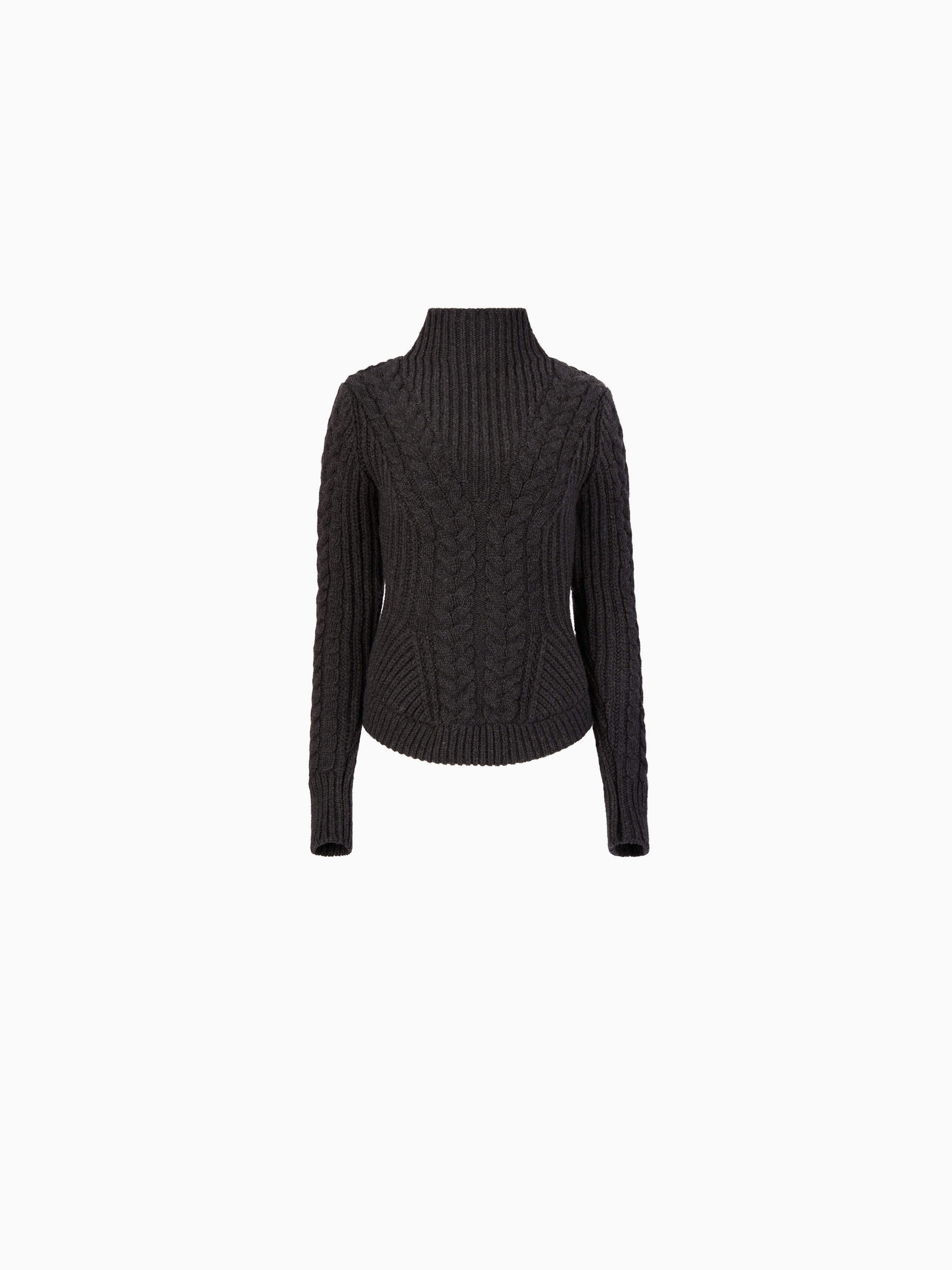 TURTLENECK SWEATER IN TWISTED WOOL - 5