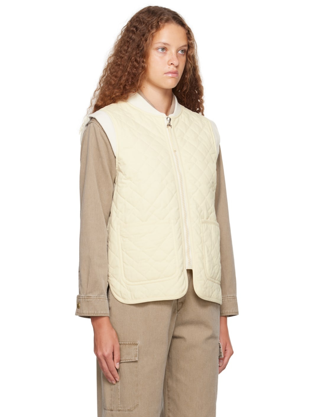 Beige Emilie Vest - 2