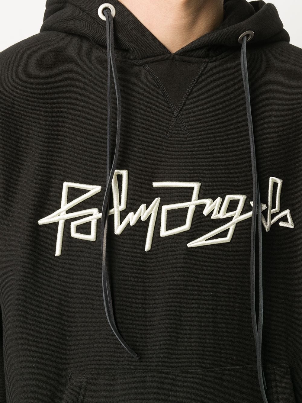 embroidered-logo hoodie - 5