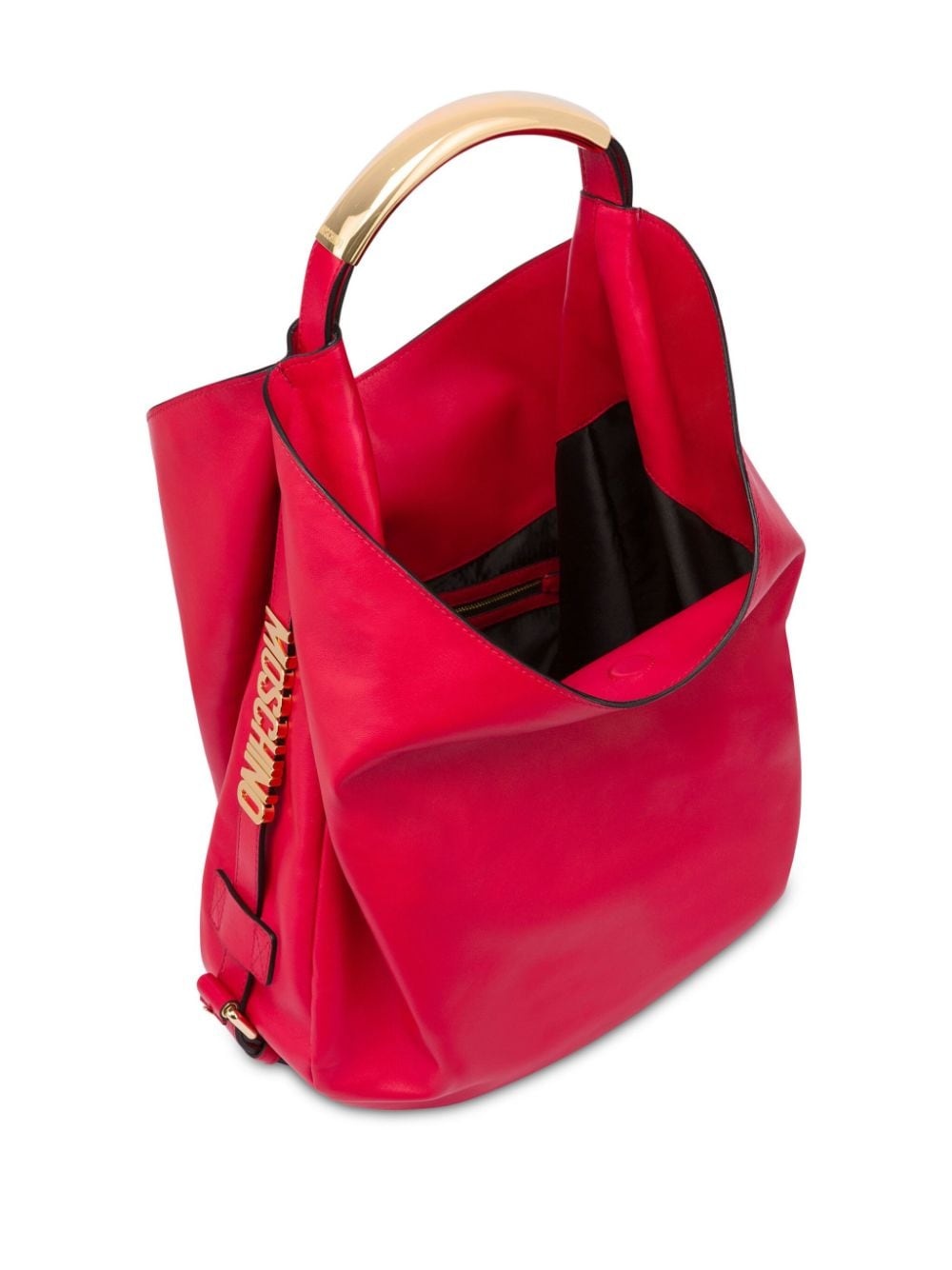 slouchy leather shoulder bag - 3