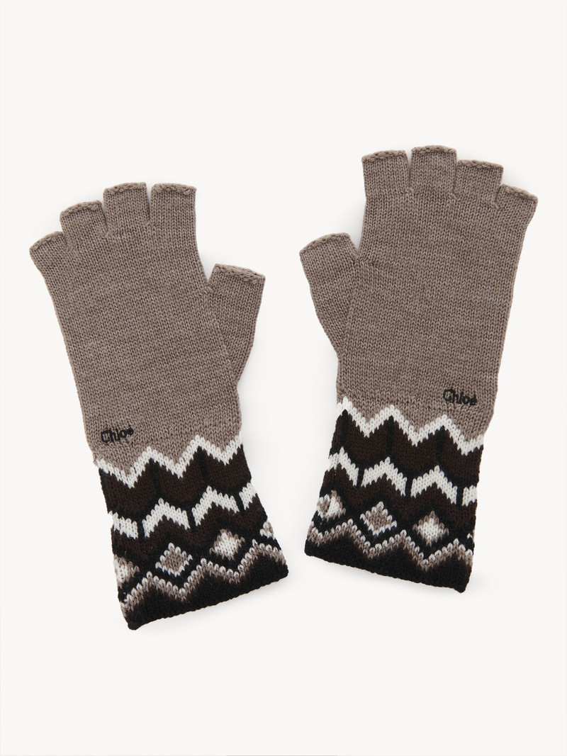 FAIR ISLE FINGERLESS GLOVES 1