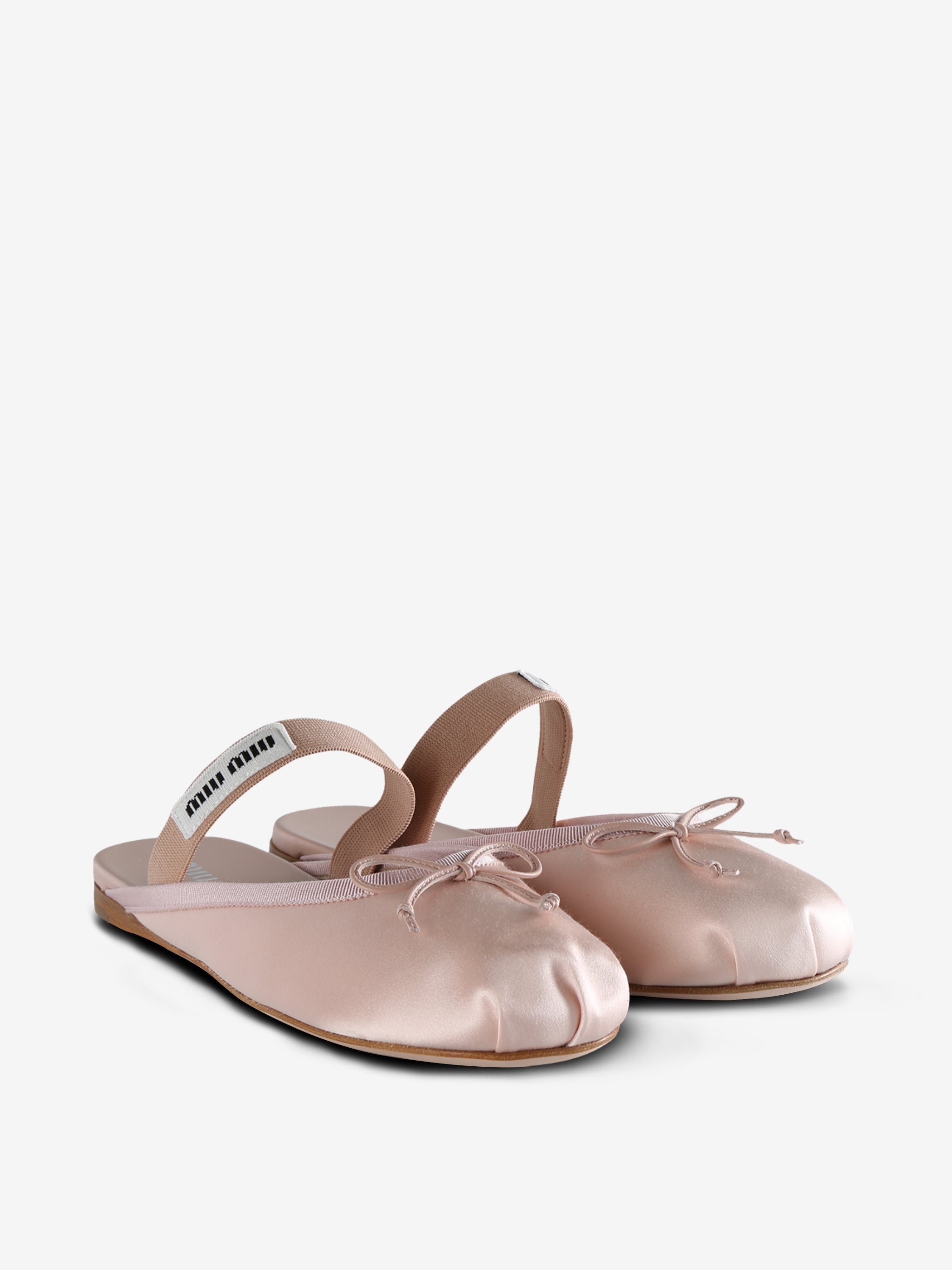 MIU MIU - Women Satin Ballerina Mules - 2