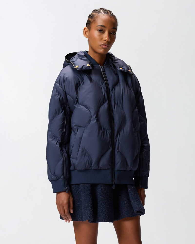 PINKO PADDED BOMBER JACKET WITH HOOD outlook