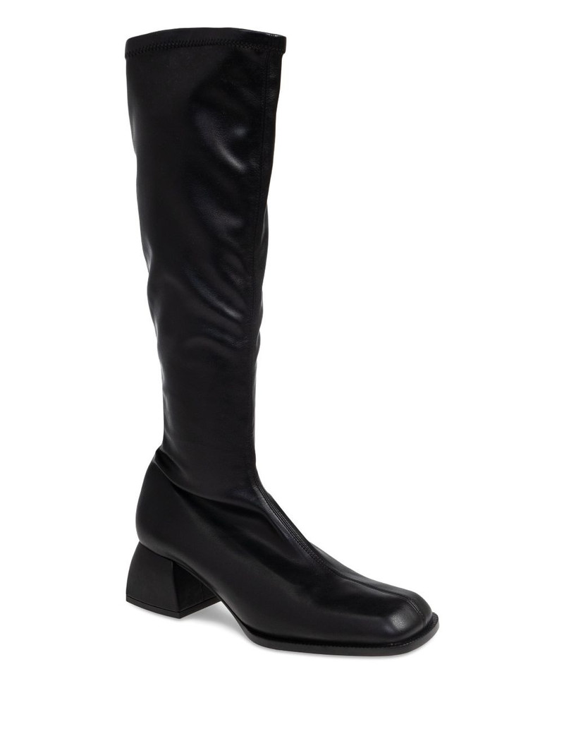 NODALETO leather knee-high boots outlook