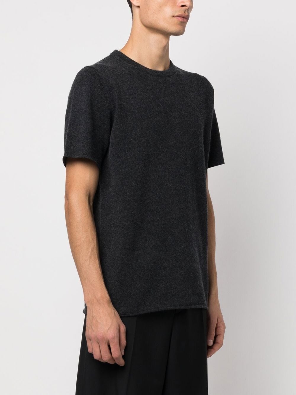 crew-neck knitted T-shirt - 3