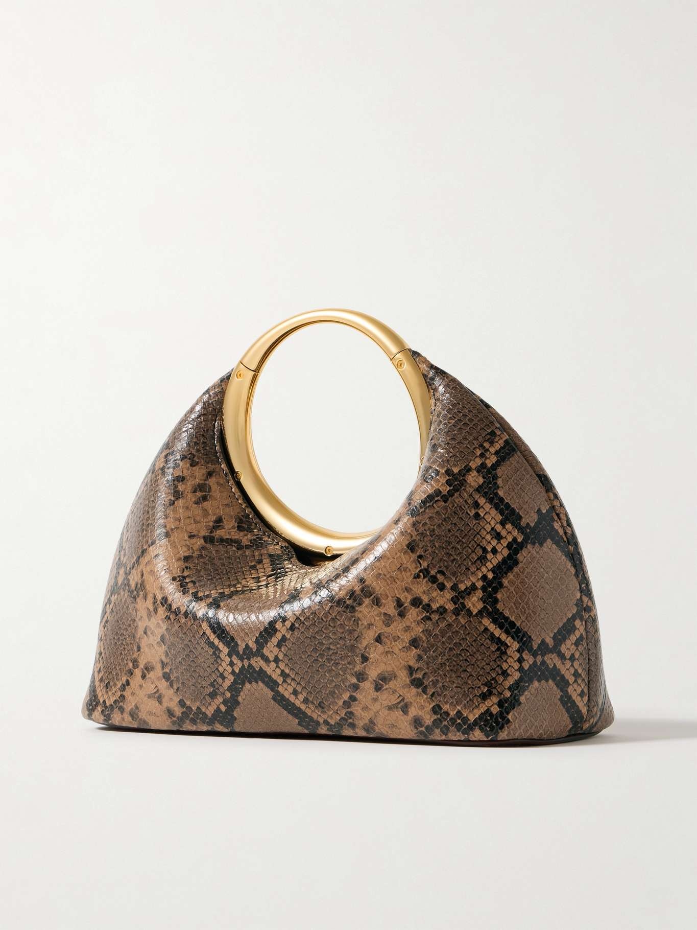 Le Petit Calino mini snake-effect leather tote - 3