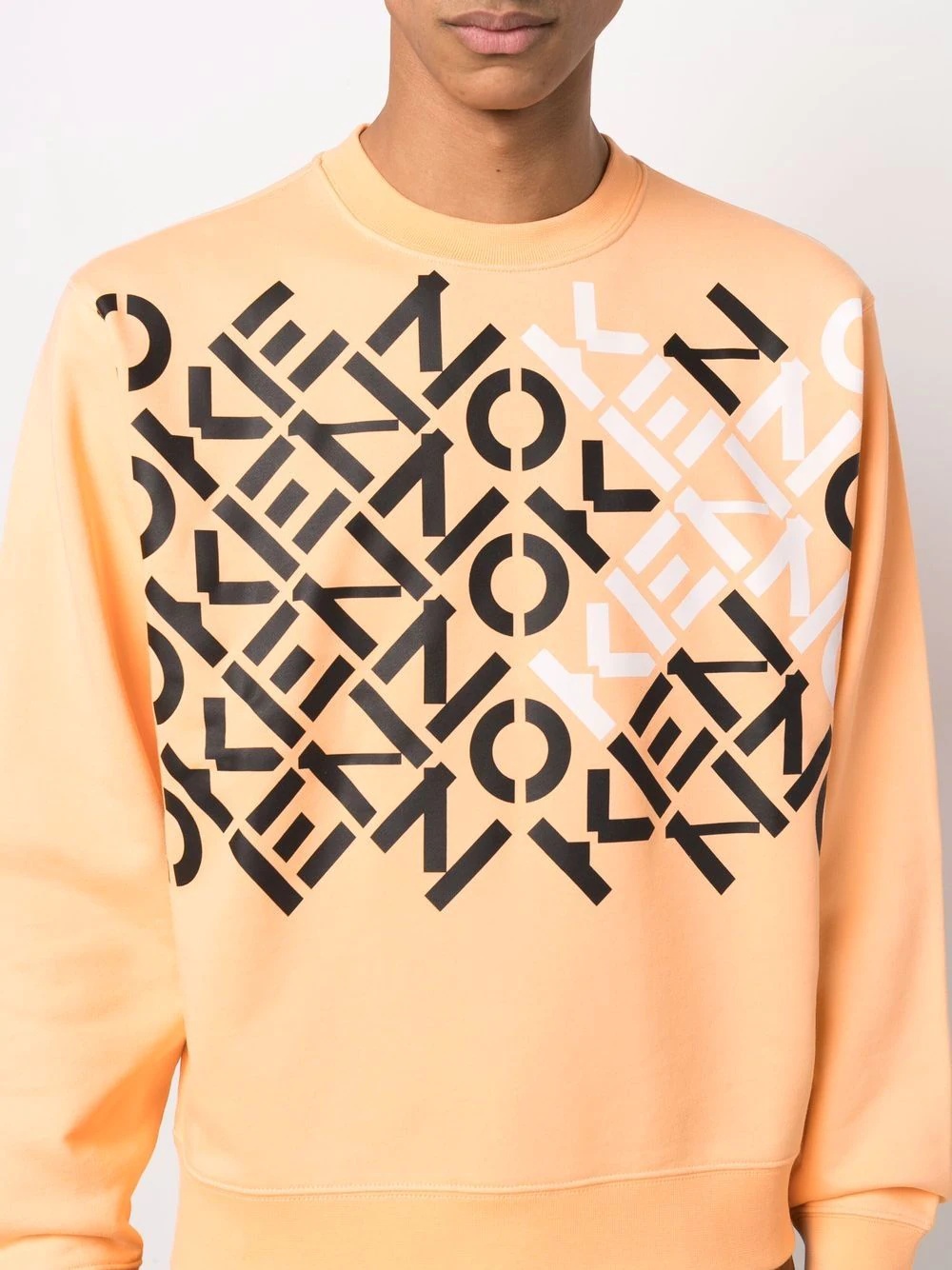 diagonal logo-print sweatshirt - 5