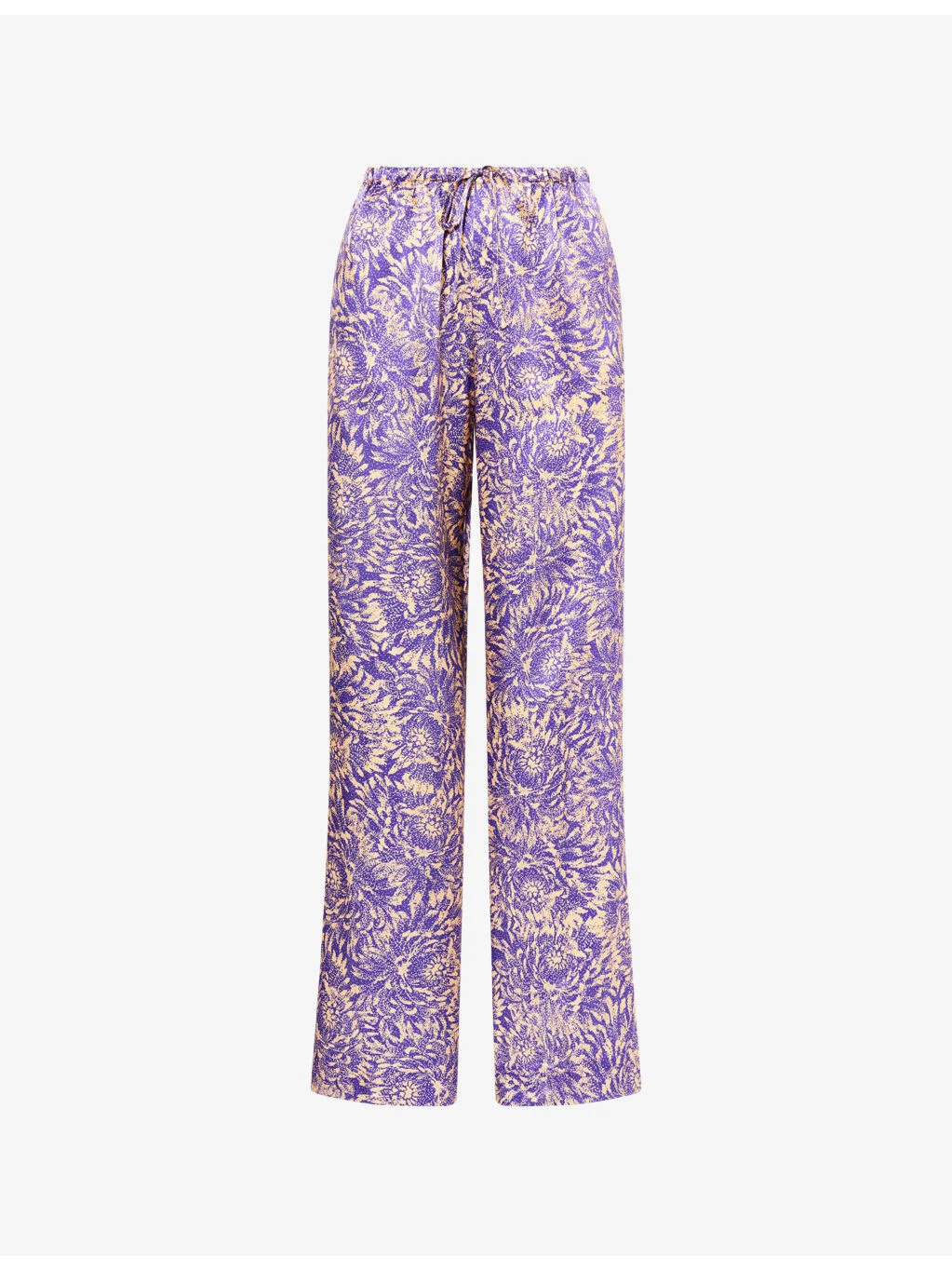 Puvis Printed Silk Trousers - 1