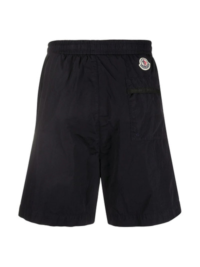 Moncler logo patch swim shorts outlook