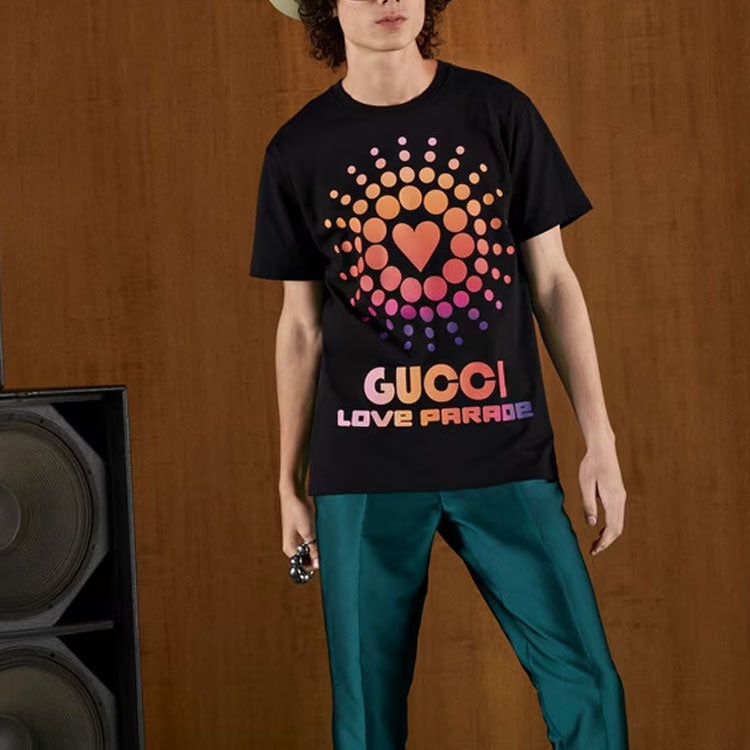 Gucci Love Parade Cotton T-Shirt 'Black' 548334-XJEMZ-1082 - 4