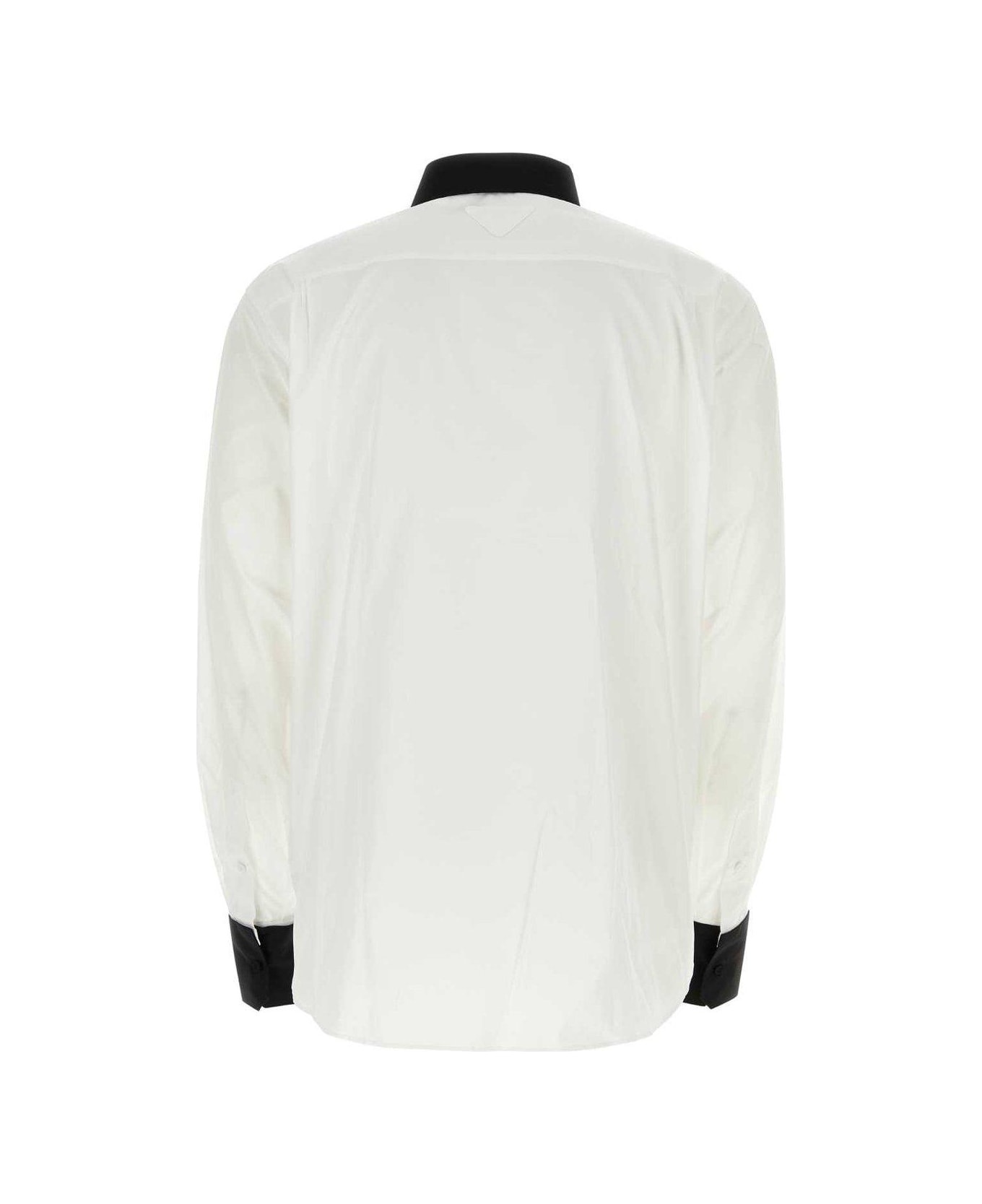 Contrast-trim Long-sleeved Shirt - 2