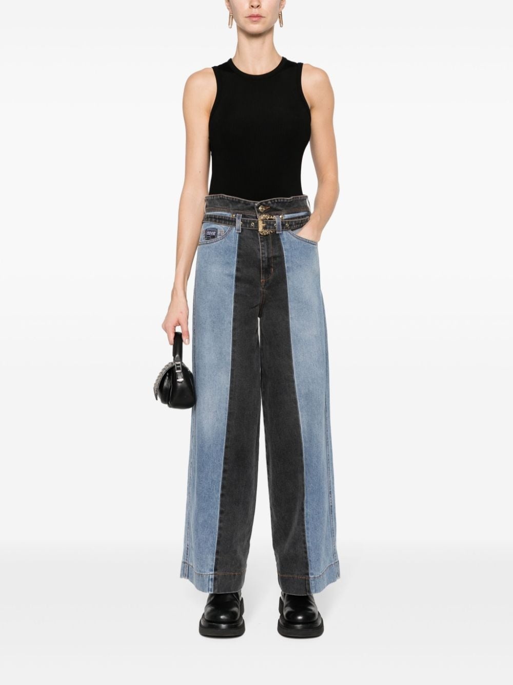 high-rise wide-leg jeans - 2