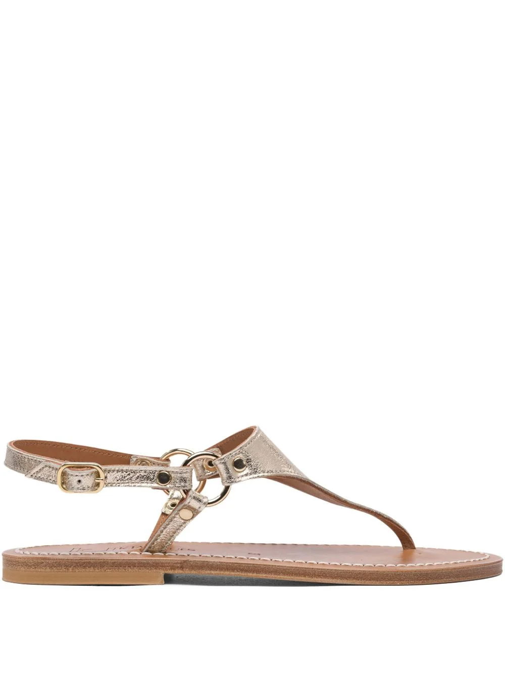 leather thong sandals - 1