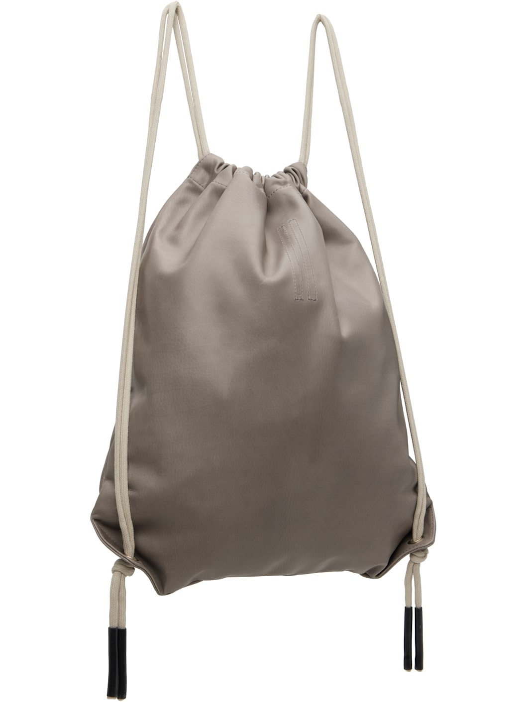Gray & Off-White Concordians Drawstring Backpack - 3