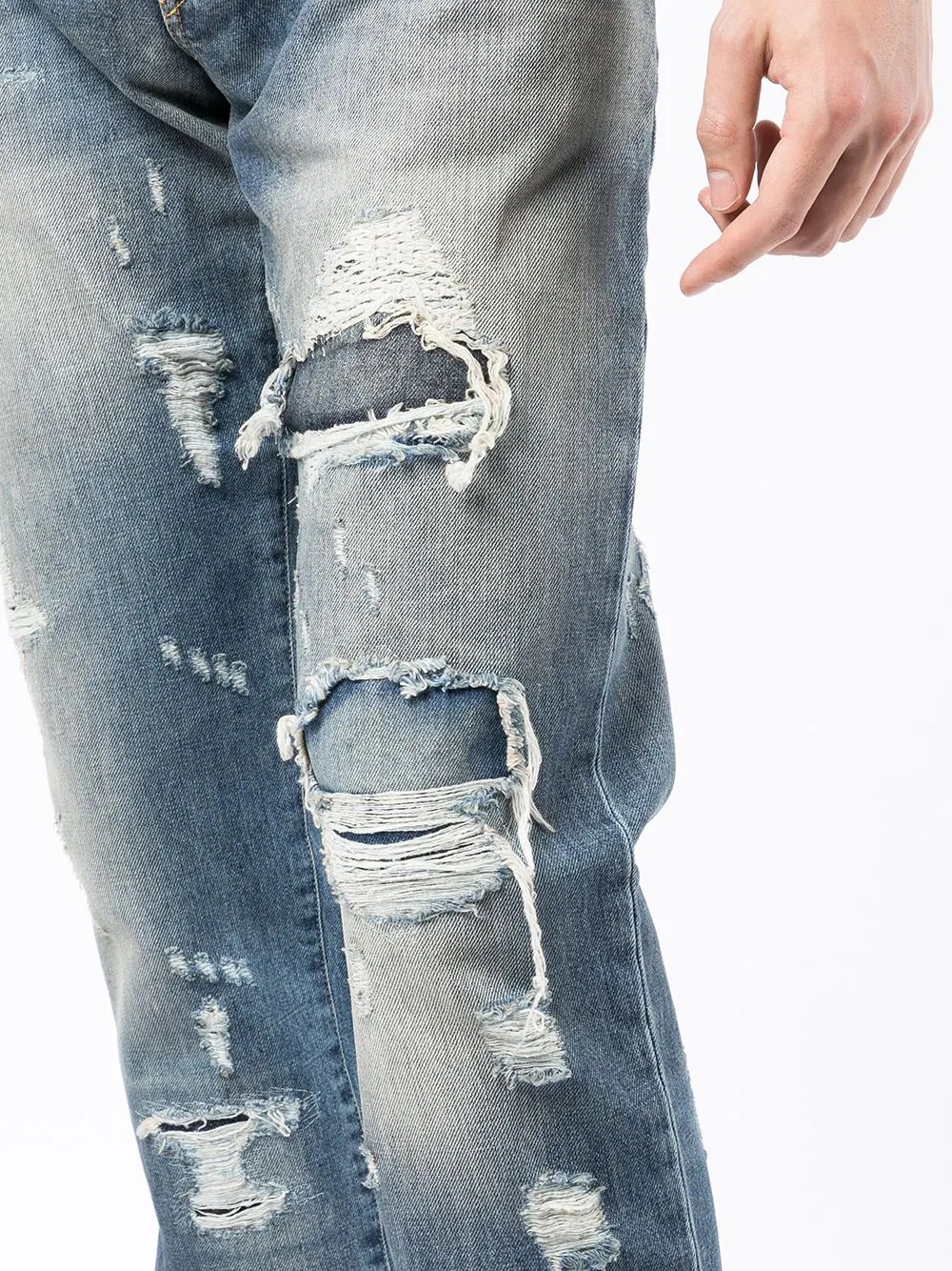 ripped-detail jeans - 5