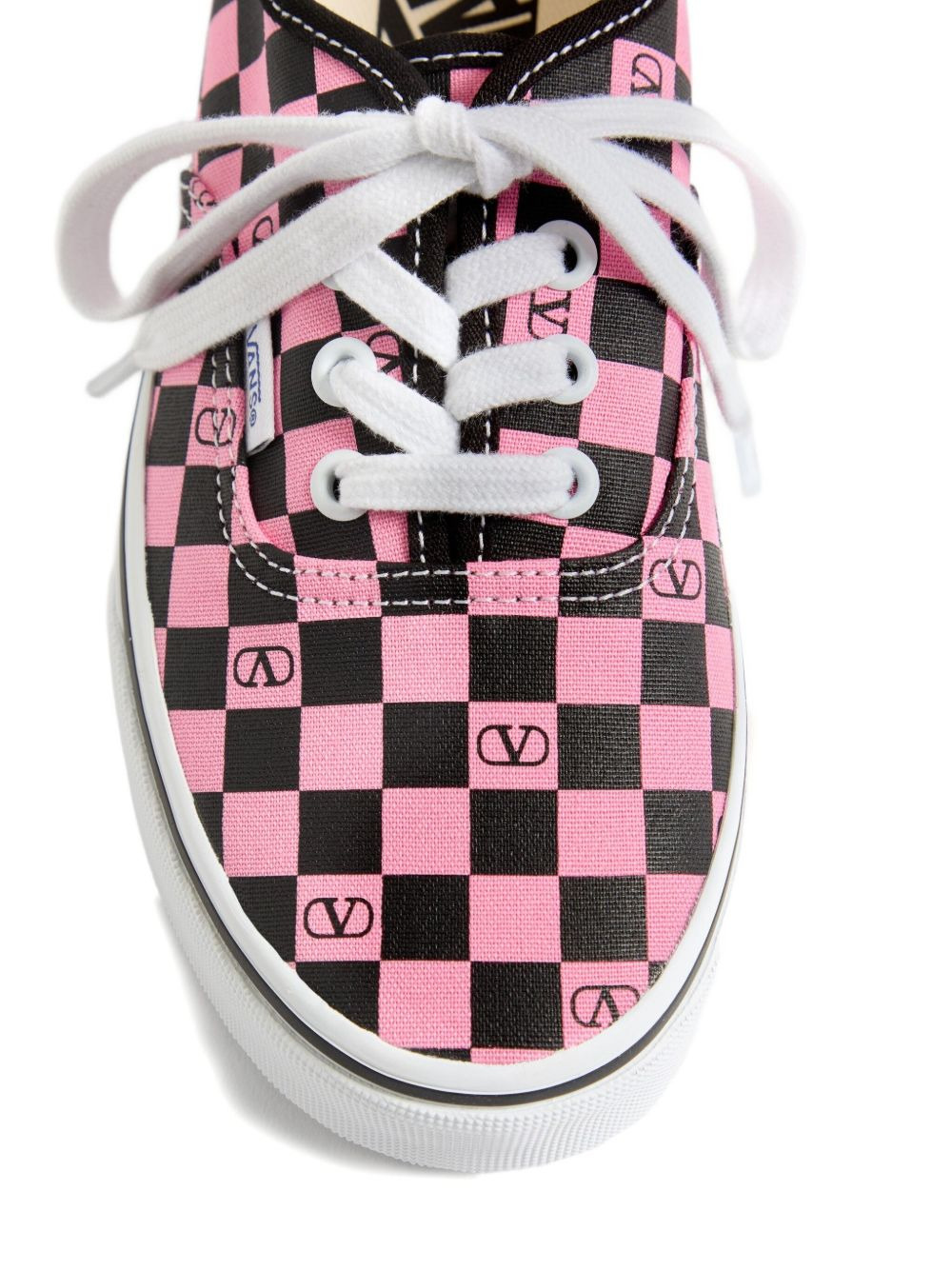 x Vans VLogo Checkerboard-print sneakers - 5