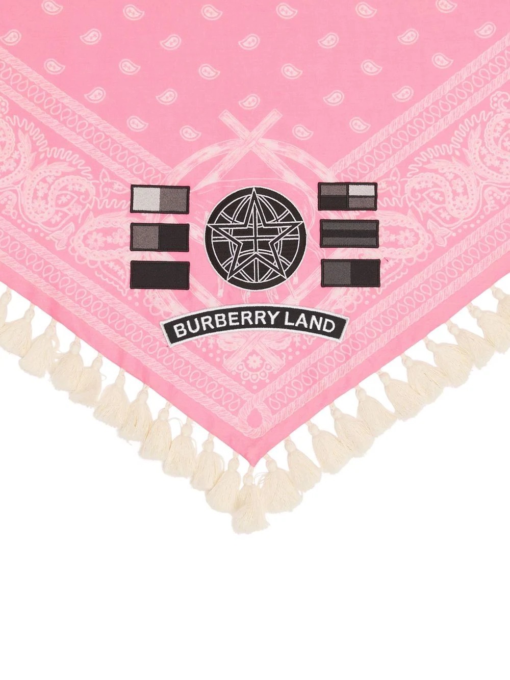 logo-patch paisley-print scarf - 2