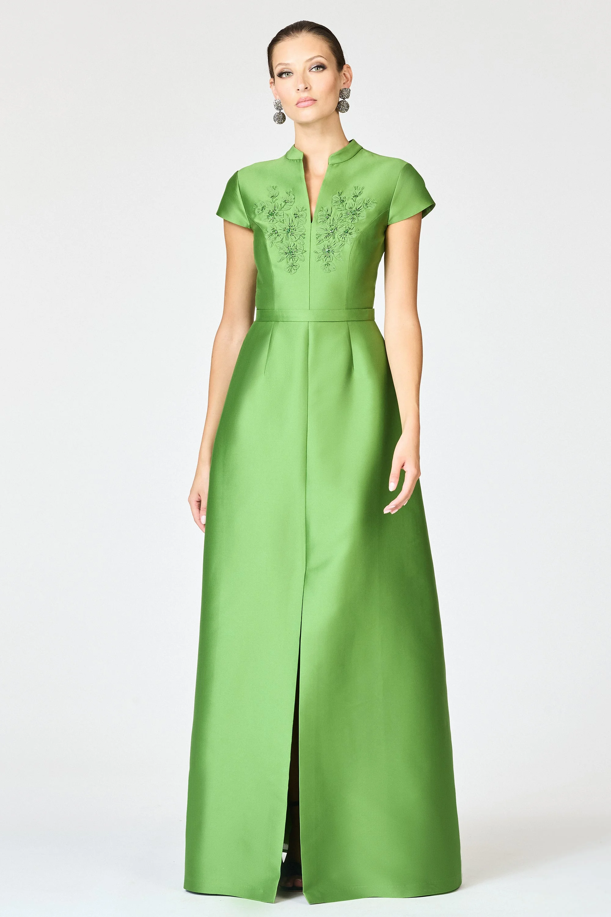 EMBELLISHED MARNI GOWN - TSAVORITE - 1