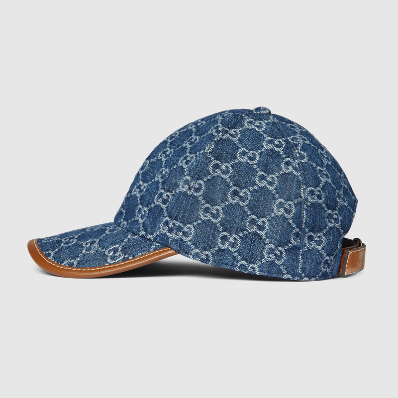 GUCCI GG denim baseball hat outlook