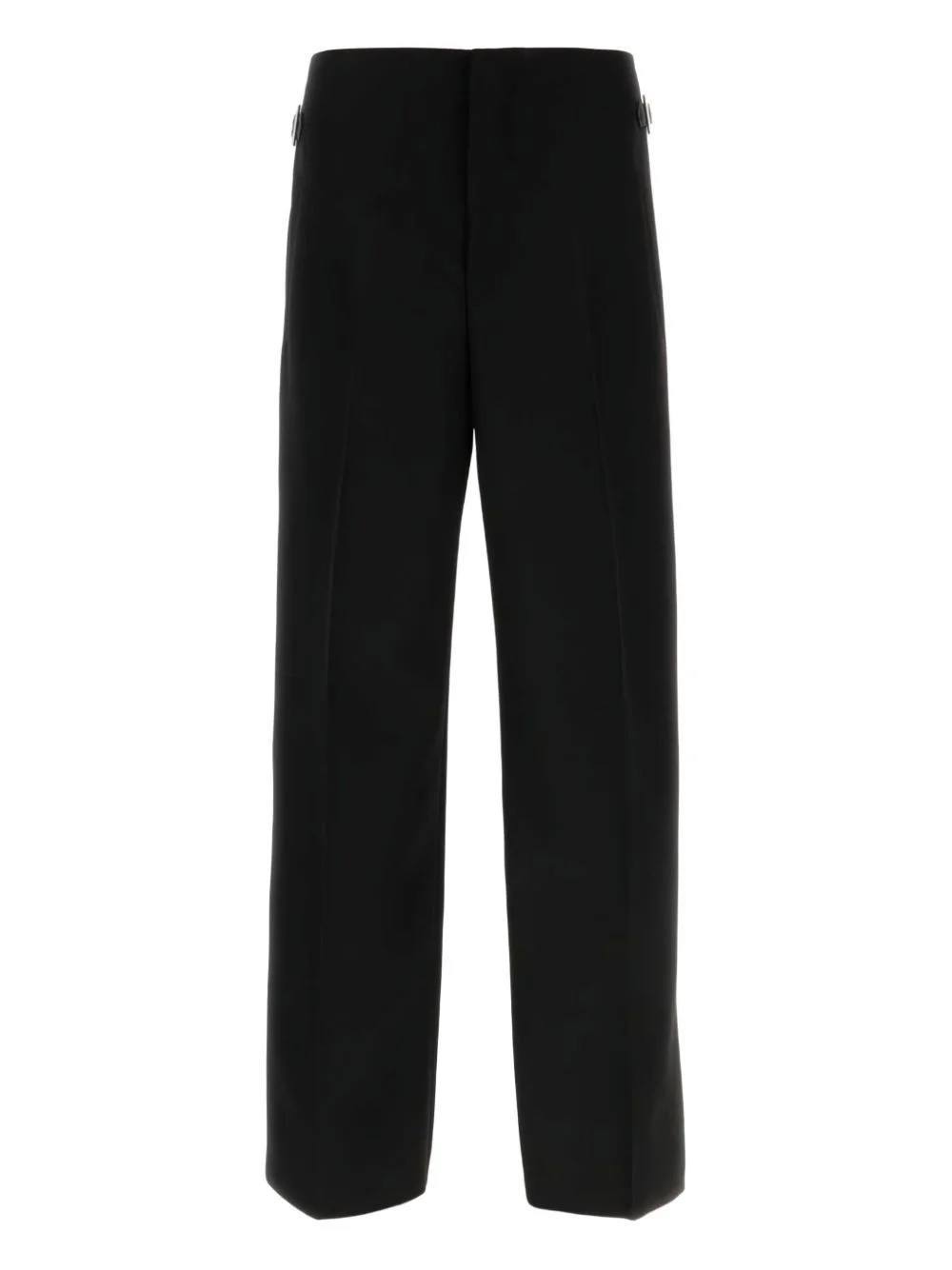 buckle-detail wool trousers - 1