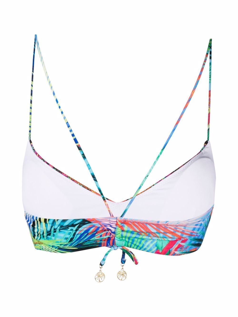Whats Your Vice-print bikini top - 2