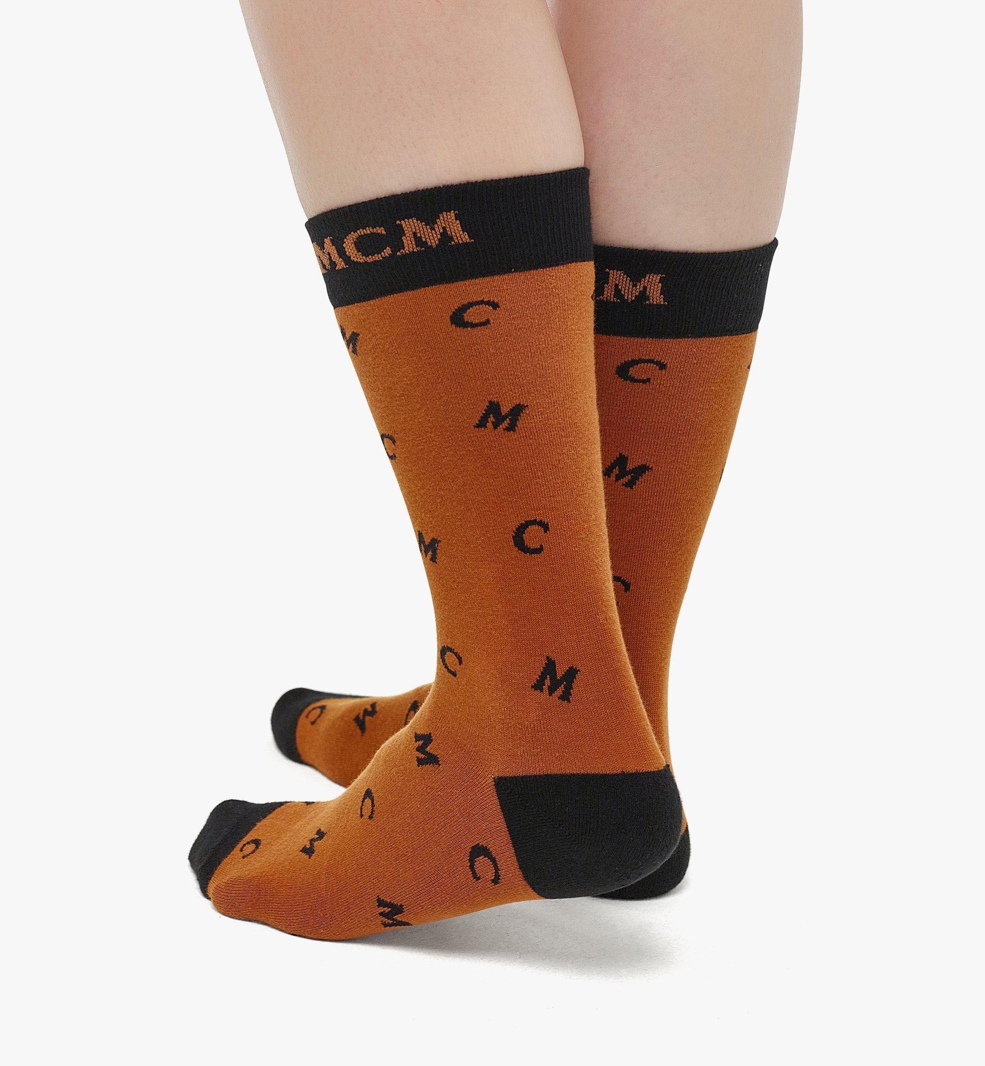 Intarsia Knit MCM Monogram Socks - 2