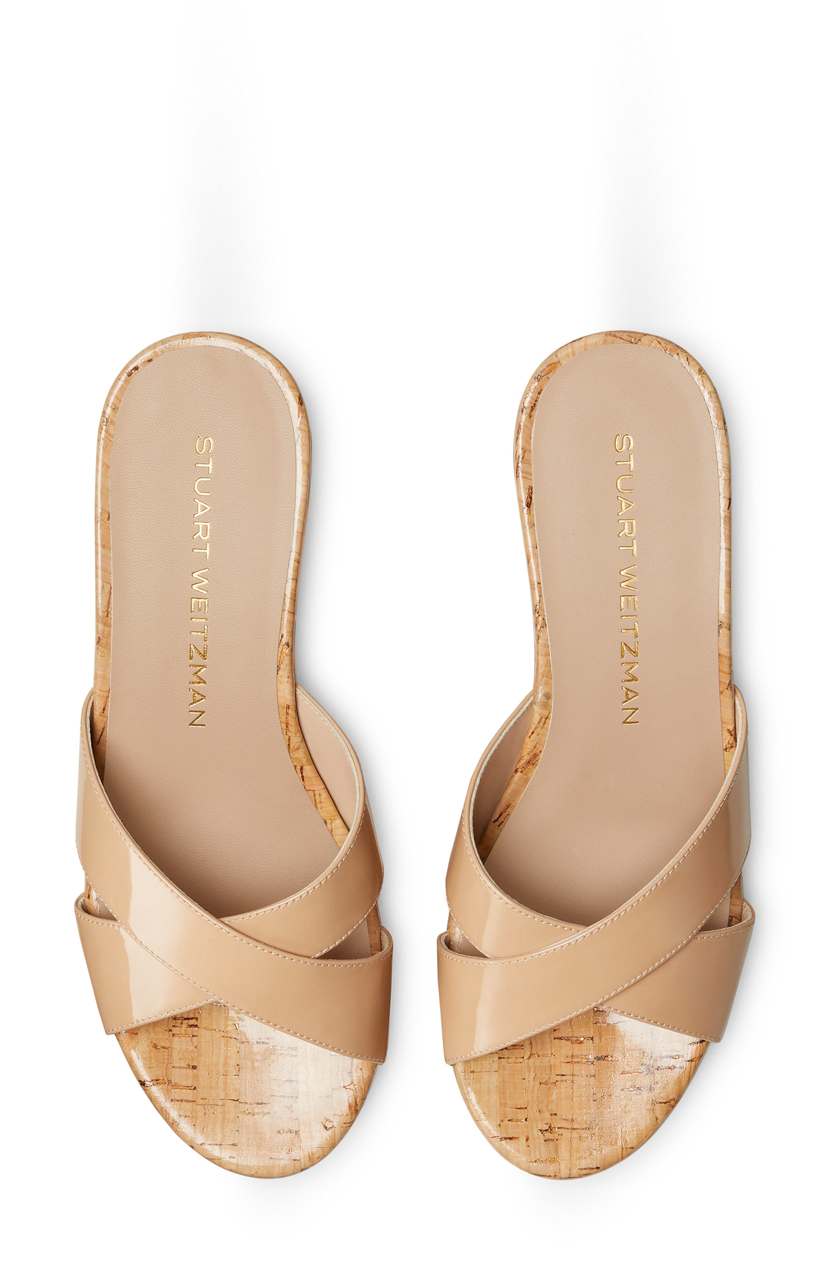 Stuart Weitzman Dayna Platform Wedge Sandal in Adobe at Nordstrom - 4