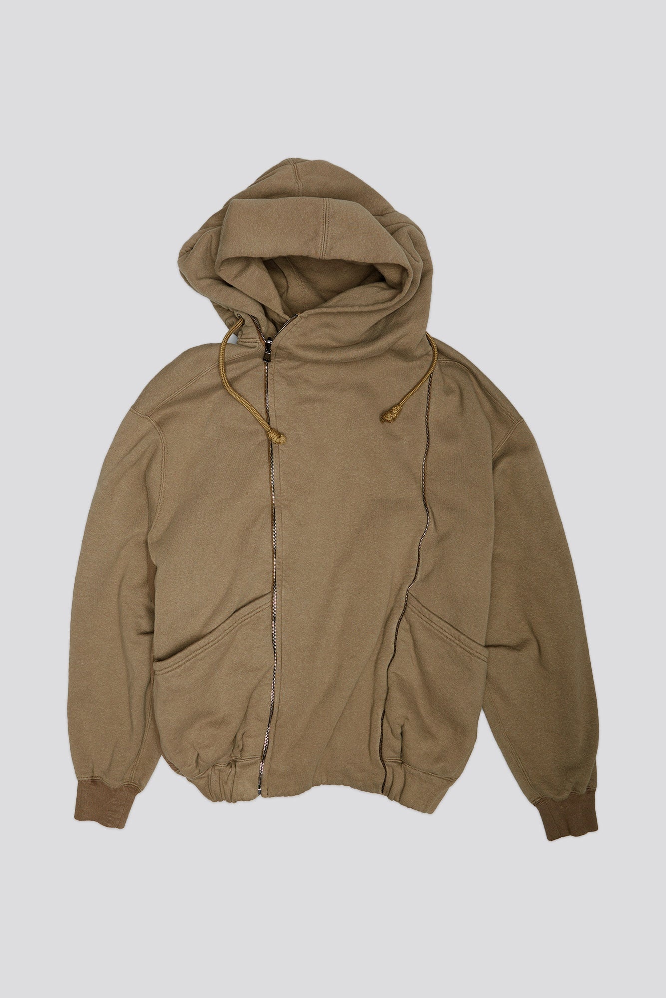 LILLIAN OVERSIZED SWEAT PARKA - OLIVE FLEECE - R13 - 1