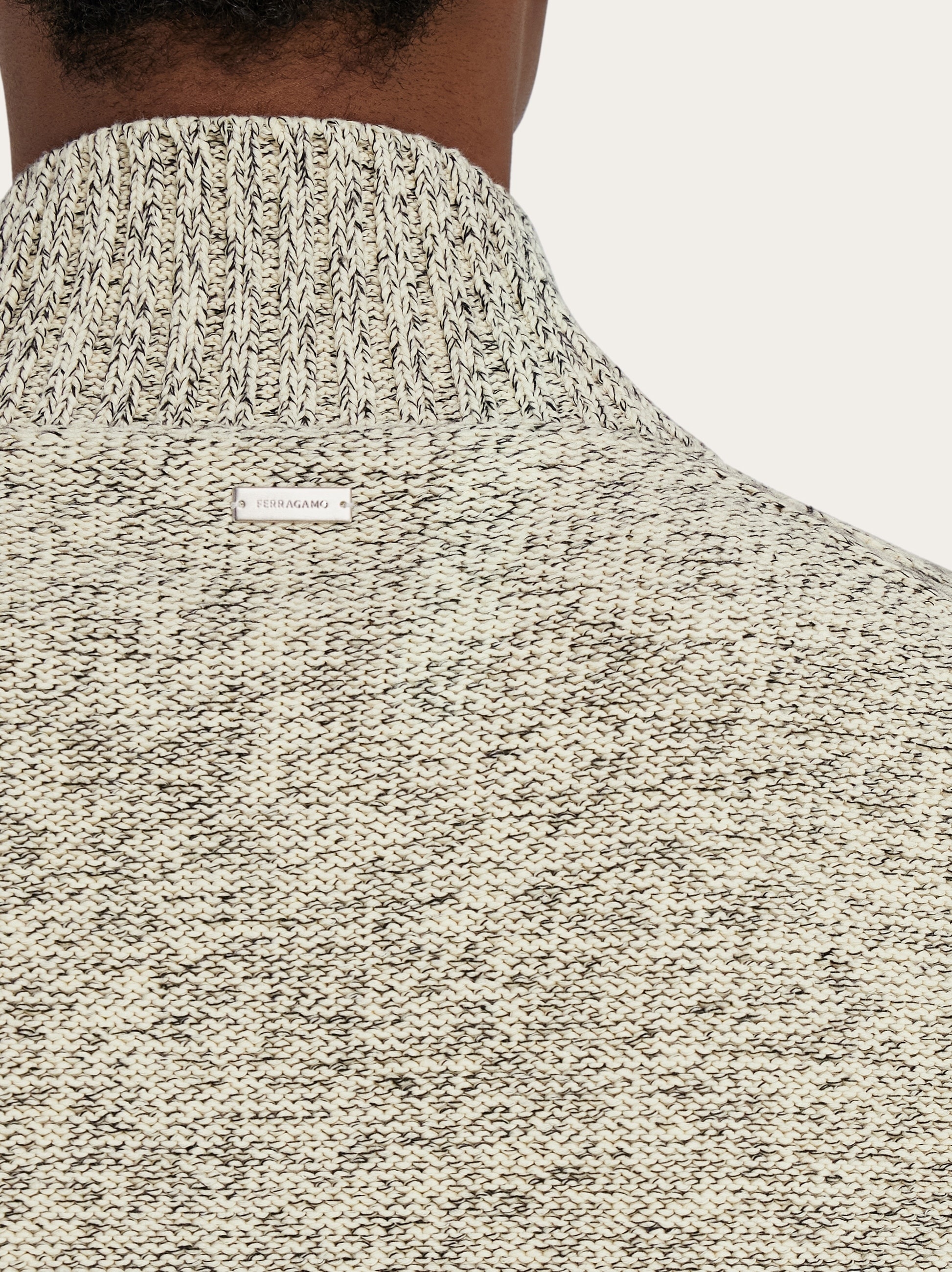 Mélange knitted blouson - 4