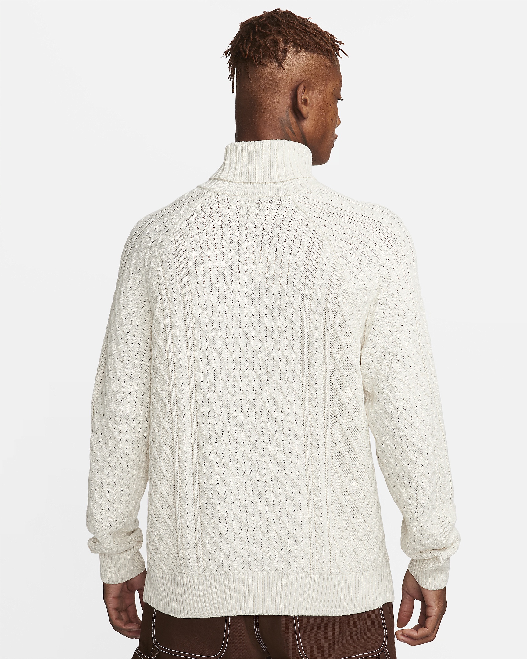 Nike Nike Life Men's Cable Knit Turtleneck Sweater | REVERSIBLE