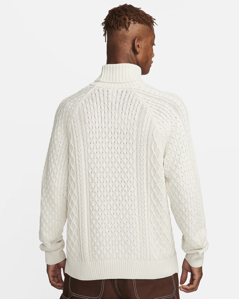 Nike Nike Life Men's Cable Knit Turtleneck Sweater outlook
