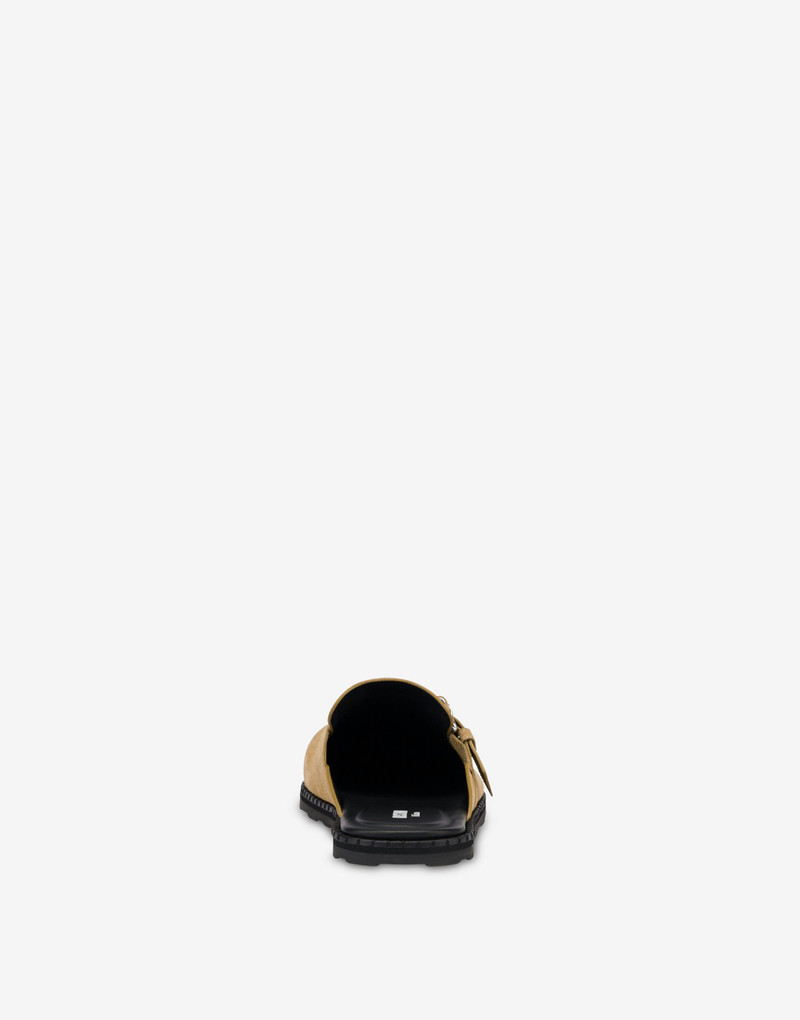 Moschino SUEDE SABOT WITH STRAP outlook