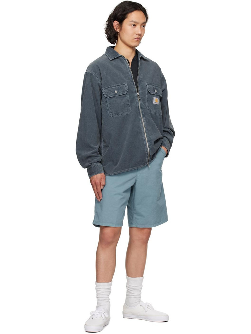 Carhartt Blue Single Knee Shorts outlook