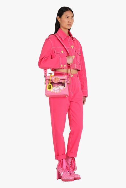 Balmain x Barbie - Pink calfskin B-Buzz 23 bag - 2