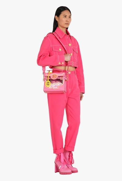 Balmain Balmain x Barbie - Pink calfskin B-Buzz 23 bag outlook