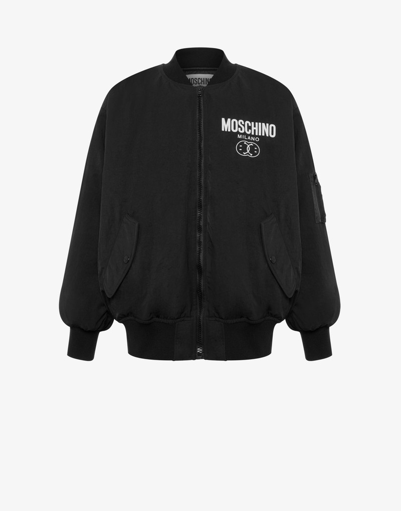 DOUBLE SMILEY® LOGO TECHNICAL NYLON BOMBER 1