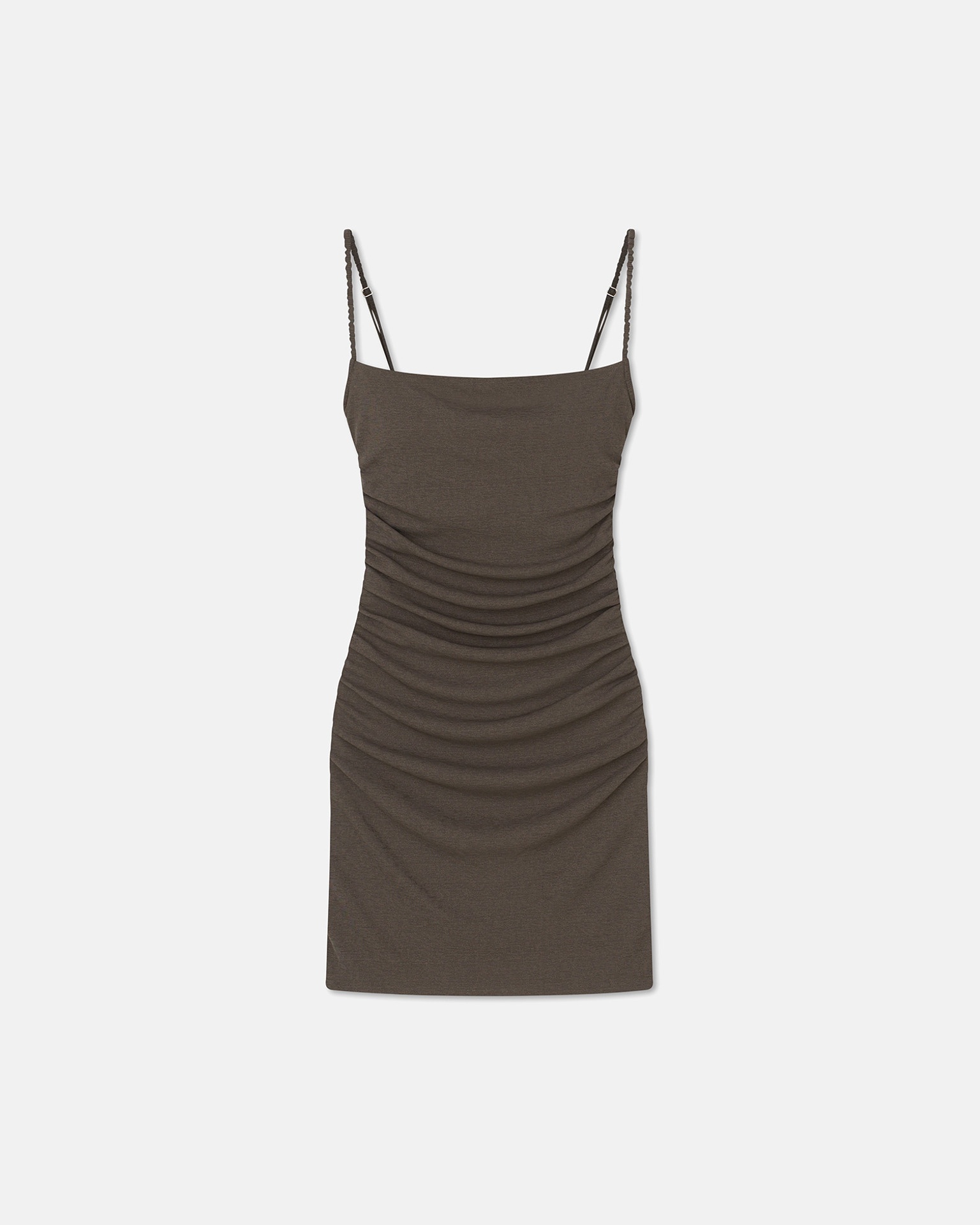 ADIE - Mesh-jersey dress - Fossil - 1