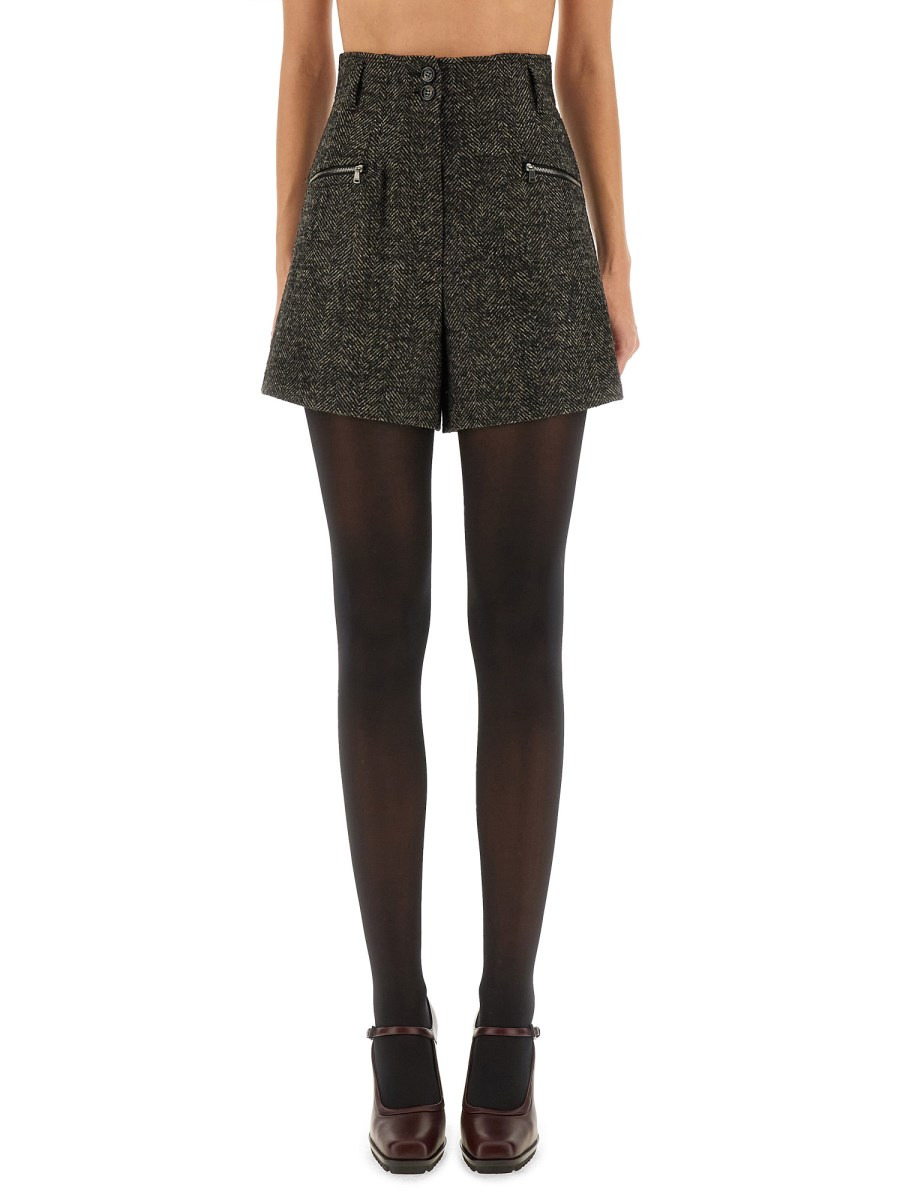 WOOL BLEND BOLZANO12 SHORTS - 1