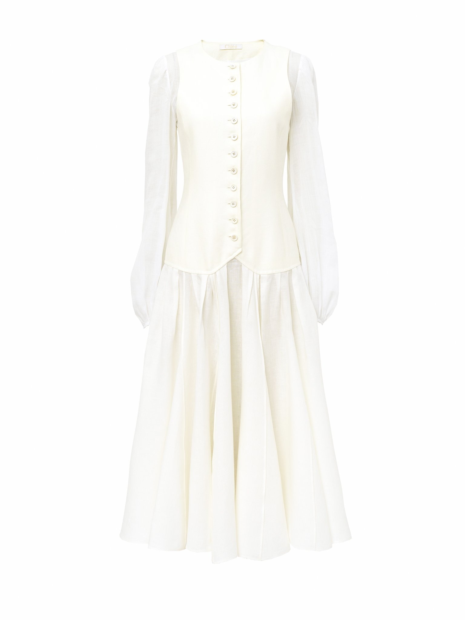 WAISTCOAT MIDI DRESS - 1