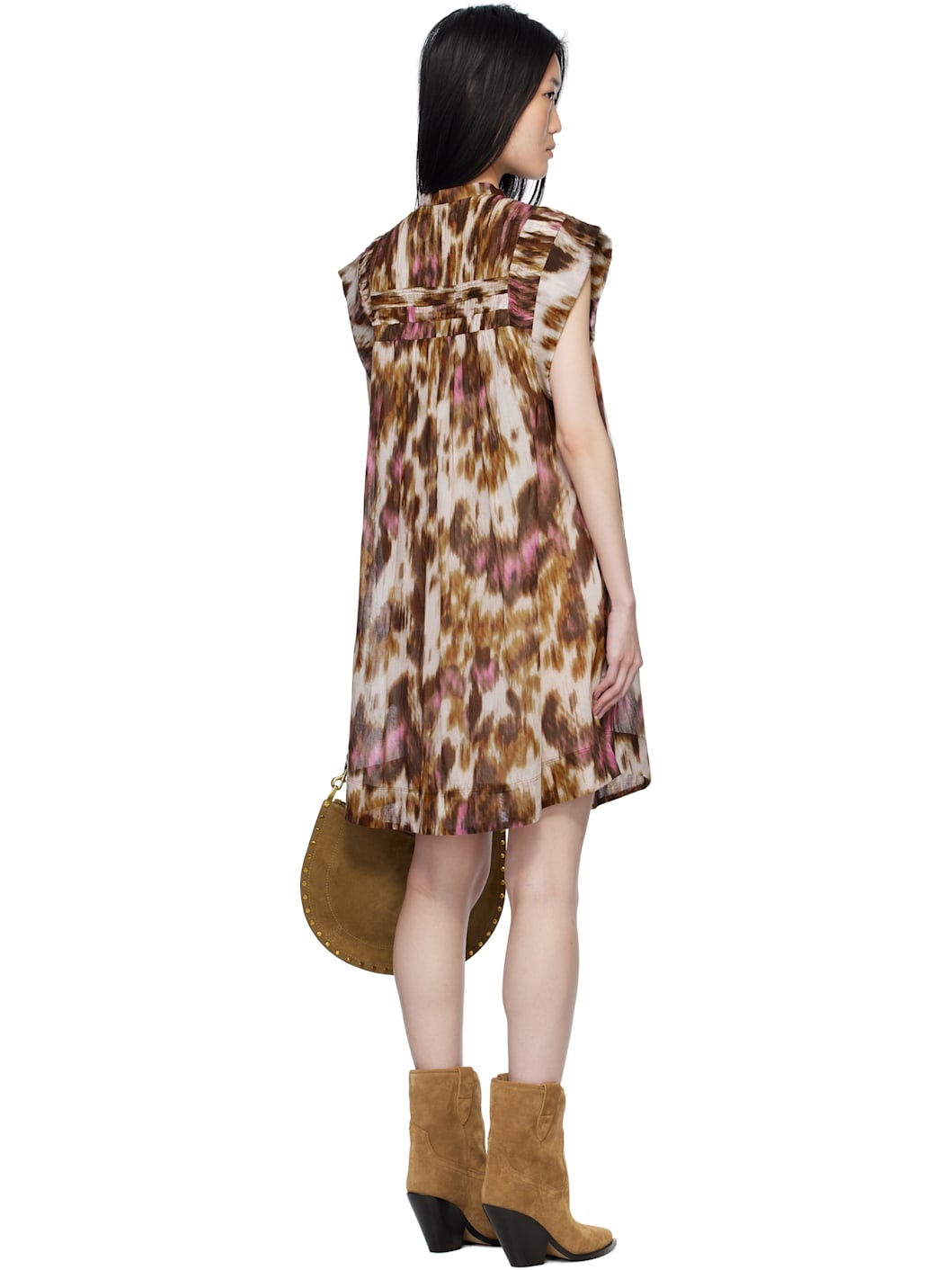 Off-White & Tan Leazali Minidress - 3