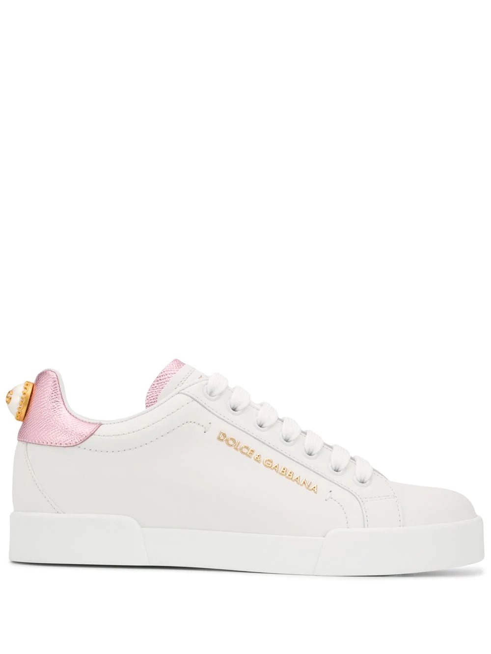 Portofino faux-pearl sneakers - 1