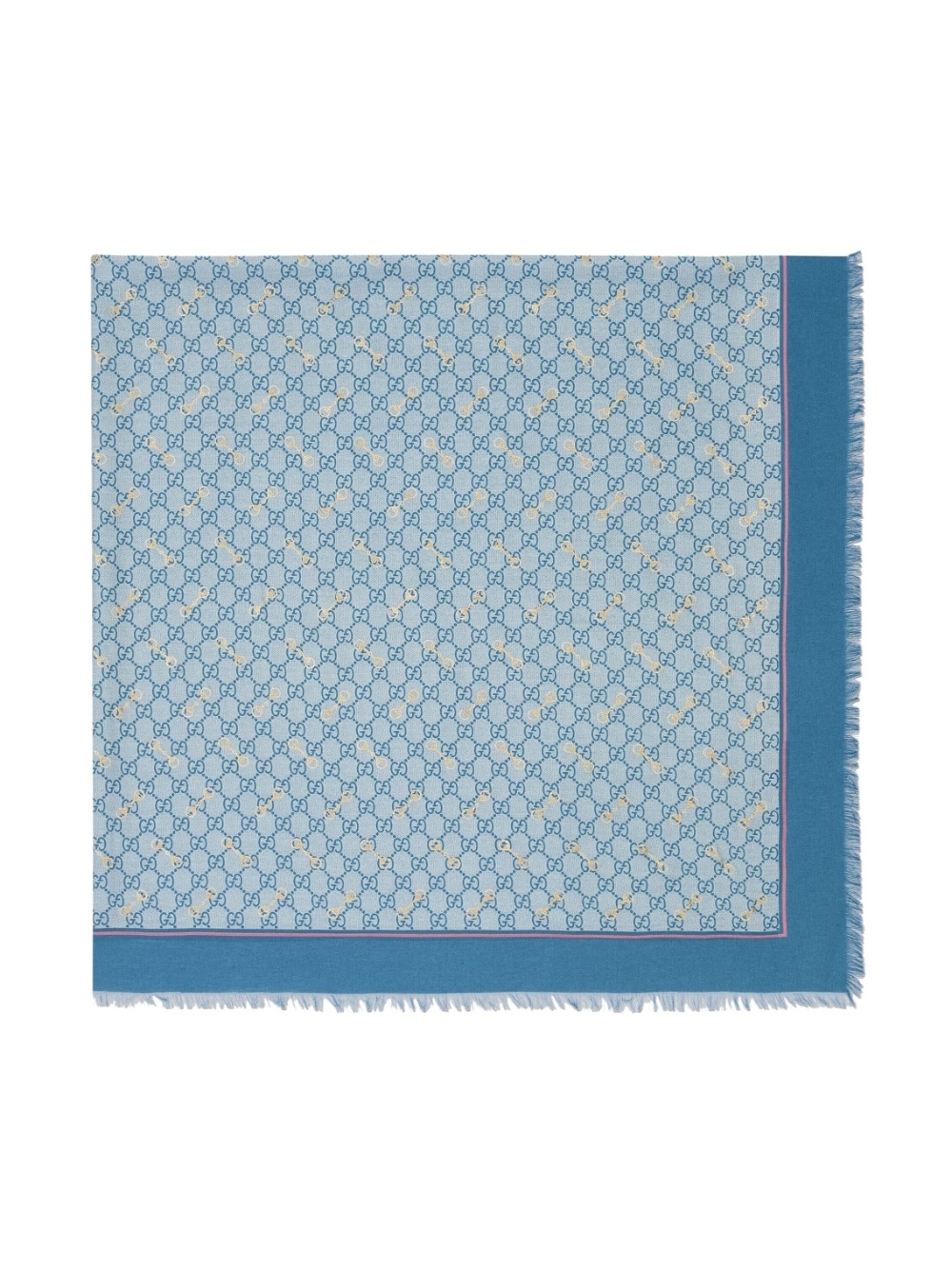 Horsebit-print silk shawl - 2