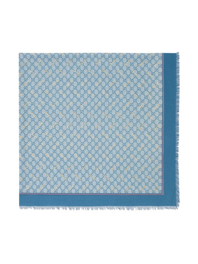 GUCCI Horsebit-print silk shawl outlook