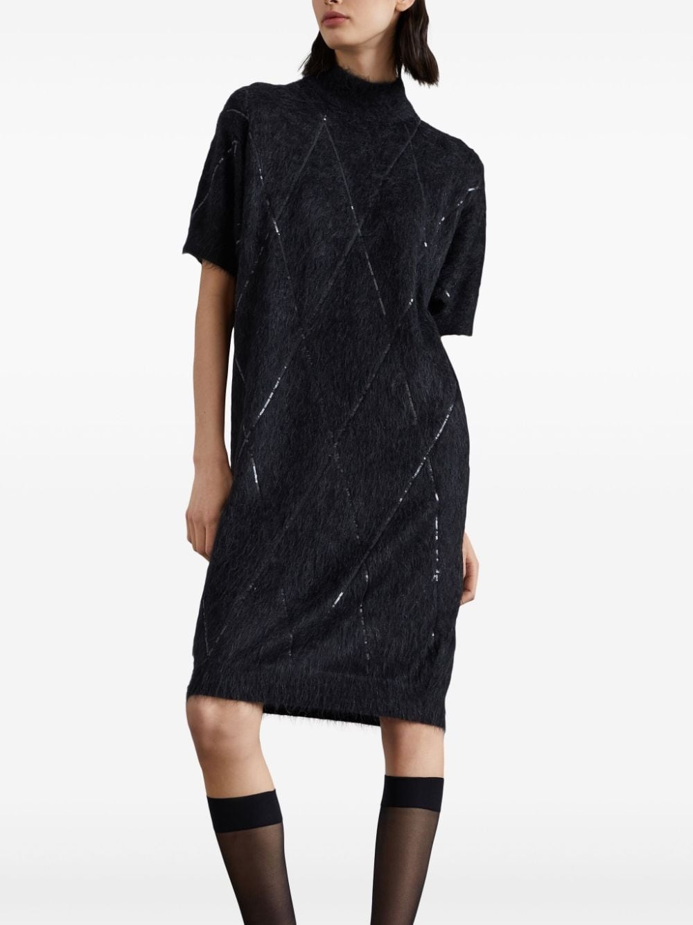 sequin-embellished dress - 3