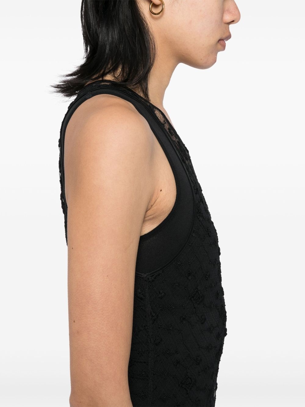 diamante-embroidered midi dress - 5