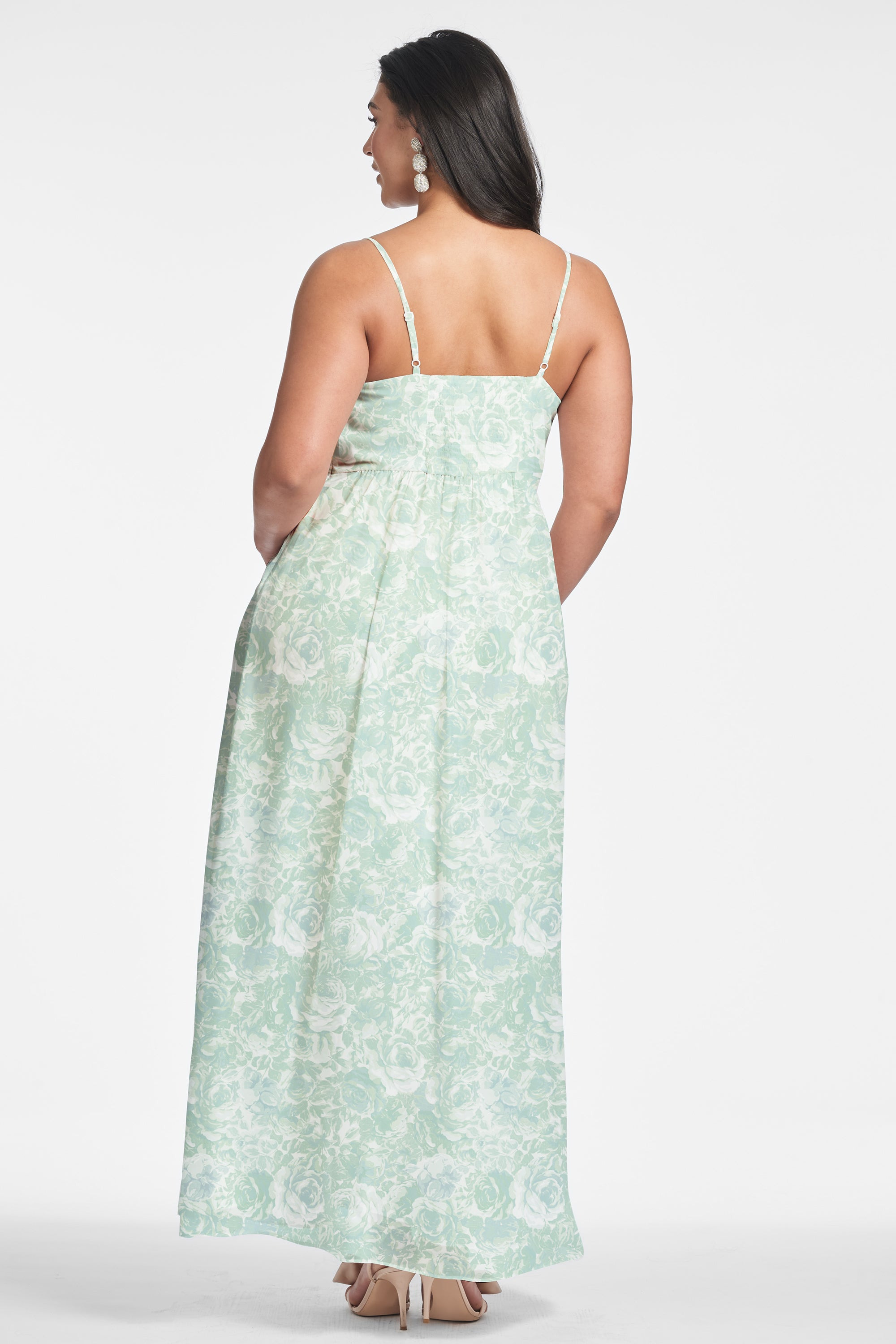 Sienna Gown - Sage Painted Floral - 7
