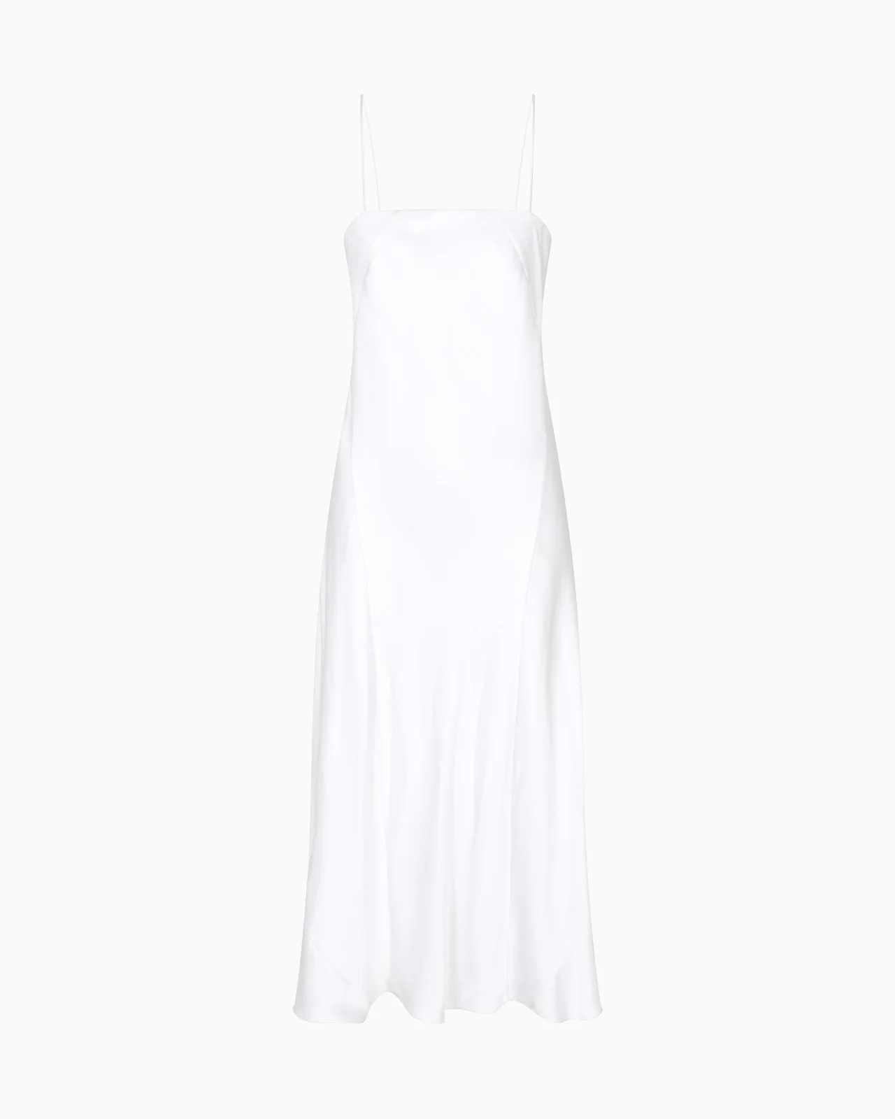 MIDI DRESS IN DOUBLE-SIDED SILK SATIN - 1